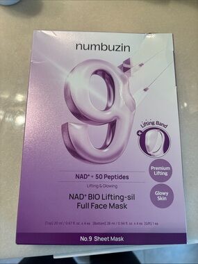 Numbuzin no.9 NAD+ BIO Lifting-sil Full Face Mask